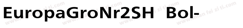 EuropaGroNr2SH Bol字体转换